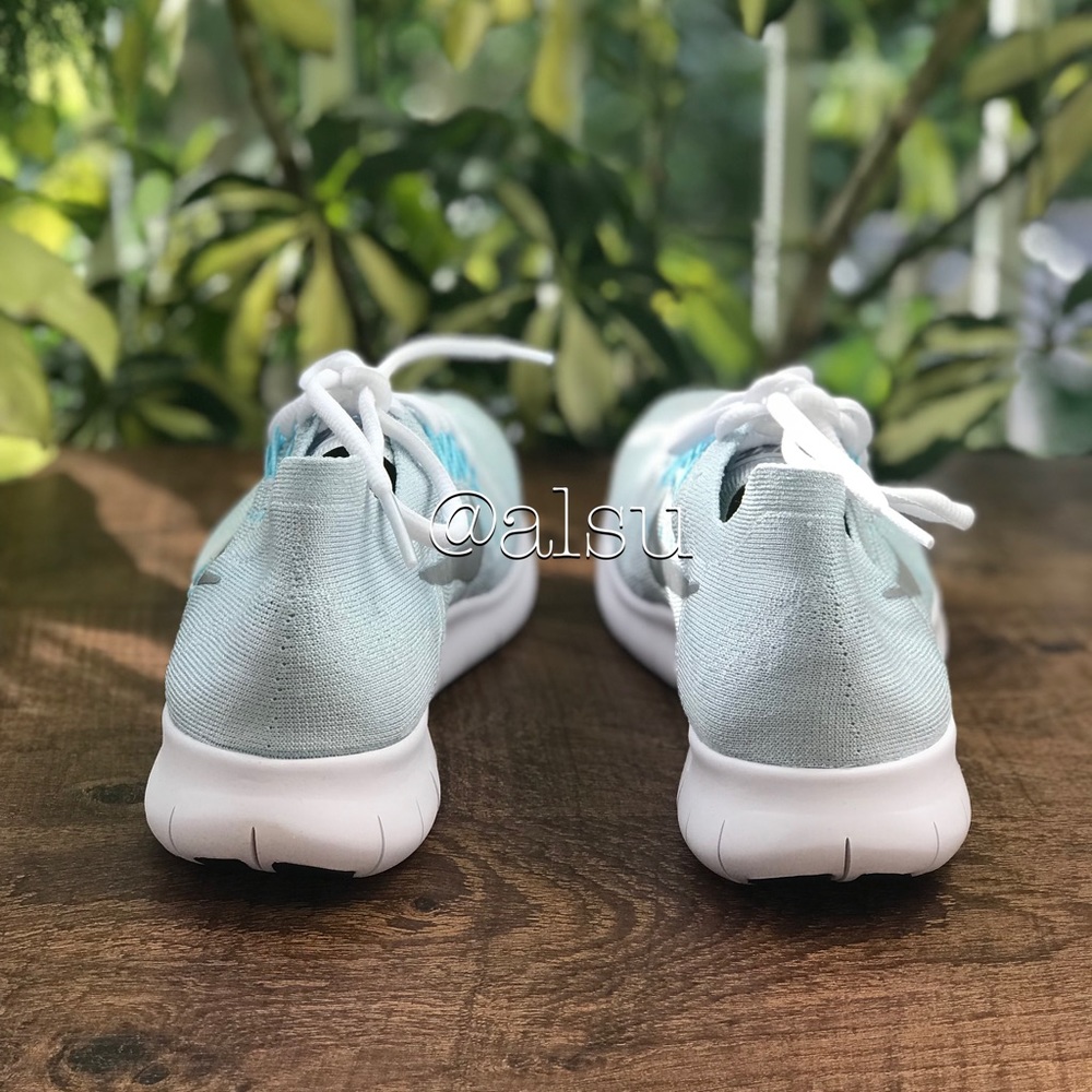 NWT Nike Free Run Flyknit 2017 Pure Platinum WMNS - Picture 4 of 7